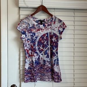 INC International Concepts Multicolor Graphic T-Shirt